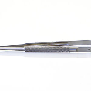 potts scissors – 15° angled micro fine blades, round handle, stainless steel, 6.75" (17 cm)